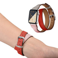 Ремінець для Apple Watch Hermes Double Tour 42mm (Кольоровий) (Шкіра)