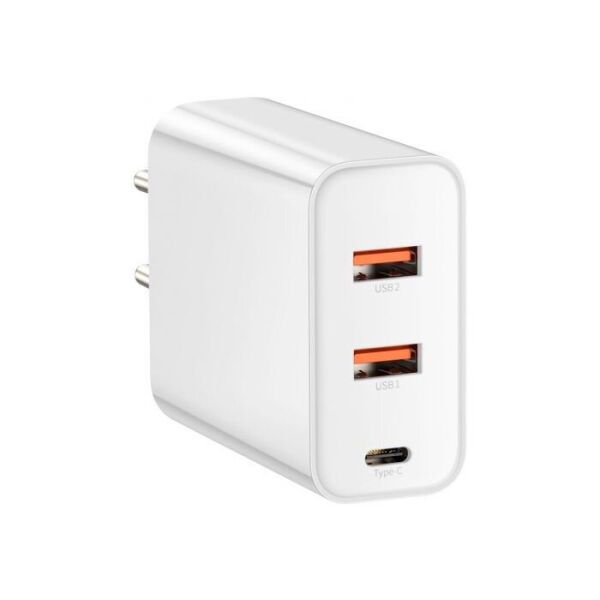 Мережевий зарядний пристрій Baseus Speed PPS Quick Charger PDout/ 2USB/60W/QC/PD White