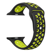 Ремінець-браслет для Apple Watch 38mm Silicone Nike Sport Band (Black-Voit)