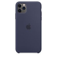 Чохол Накладка для iPhone 11 Pro Apple Silicon Case (Midnight Blue) (Полиулетан)