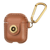 Чохол для AirPods Leather Case Q (Coffee)