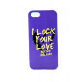 Чехол Накладка для iPhone 5/5S PURO Cover (синий) (силикон)