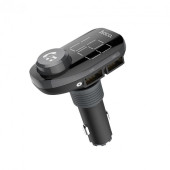 Автомобільний адаптер Hoco E45 Happy route car wireless FM transmitter (Black)