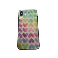 Чохол накладка iPhone Xs Max Rhombus (heart rainbow)