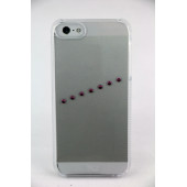 Чехол Накладка для iPhone 5/5S WD Sash Ice P SWAROVSKI ELEMENT(Прозрачный) (Пластик)