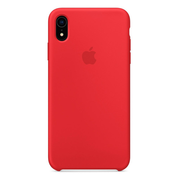 Чехол Накладка для iPhone Xr Apple Silicon Case (Red) (Полиулетан)