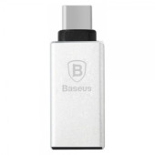 Перехідник Type-C Adapter BASEUS Sharp Series (Сріблястий)
