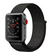 Apple Watch Series 3 GPS + Cellular 42mm Silver Aluminum Case with White Sport Band (MTGR2)