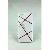 Чехол Накладка для iPhone 5/5S Cococ (белый) (пластик)