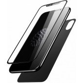 Защитные стекла для iPhone X Baseus Glass Film Set Front+Back Black