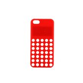 Чехол Накладка для iPhone 5C Creative Cace Logo (розовый) (пластик)