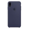 Чехол Накладка для iPhone Xr Apple Silicon Case (Midnight Blue) (Полиулетан)