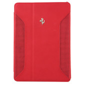 Чехол Книжка для iPad Air  FERRARI FOLIO (Красный) (Кожа)
