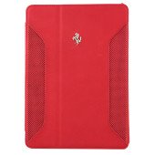 Чехол Книжка для iPad Air FERRARI FOLIO (Красный) (Кожа)
