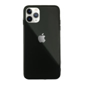 Чохол Накладка для iPhone 11 Pro Max Glass Pastel color Logo (black)
