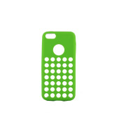 Чехол Накладка для iPhone 5C Creative Cace (зеленый) (силикон)