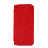 Чехол Книжка для iPhone 5/5S MELKCO Premium (Красный) (Кожа)