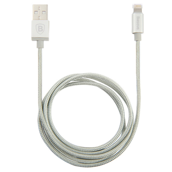 Кабель USB BASEUS MFI Metal Series Lightning (1m) (Серебристый)