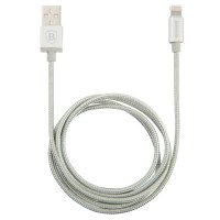 Кабель USB BASEUS MFI Metal Series Lightning (1m) (Сріблястий)