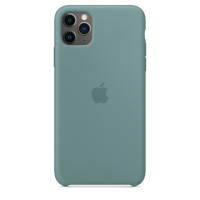 Чехол Накладка для iPhone 11 Pro Max Apple Silicon Case (Cactus) (Полиулетан)