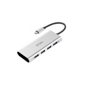 Перехідник WiWU Apollo HUB Type-C 4-in-1 A440(silver)