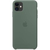 Чохол Накладка для iPhone 11 Apple Silicon Case (Pine Green) (Полиулетан)