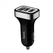 Автомобільний зарядний пристрій Hoco Z3 2USB LCD (3,1 A) (black)