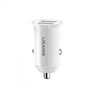 Автомобільний зарядний пристрій USAMS C8 3.1 A Dual USB Mini (white)
