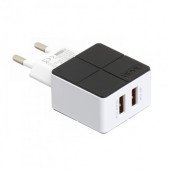 Мережевий зарядний пристрій Vidvie PLE204S 2USB 2.1 A Fast (black)