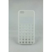 Чехол Накладка для iPhone 5C Creative Cace Logo (белый) (пластик)