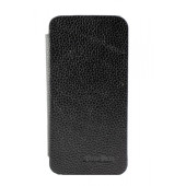 Чехол Книжка для iPhone 5/5S MELKCO Premium (Черный) (кожа)