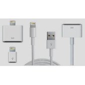 Кабель переходник Apple Lightning USB IN (Белый) (Пластик)