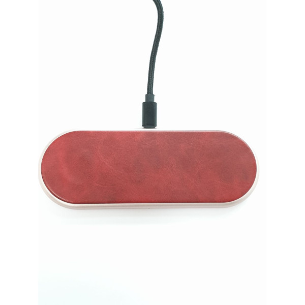 Бездротова зарядка Dual Wireless Charger Q21 /red/