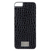 Чехол Накладка для iPhone  5/5S Patchworks SNAP CASE Croco (Черный) (Кожа)