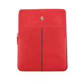 Чехол Карман для IPad 2/3/4 FERRARI Zipper (красный) (кожа)
