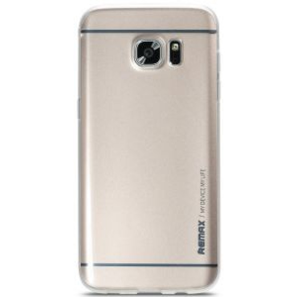 Чехол накладка Remax Crystal Kingzone TPU for  Samsung S7 Edge gold