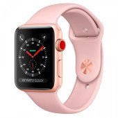 Apple Watch Series 3 GPS + Cellular 42mm Gold Aluminum w. Pink Sand Sport B. (MQKP2)