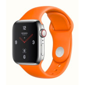 Apple Watch Series 4 Hermes GPS + LTE 40mm Stainless Case w. Orange Sport B. (MUFY2)