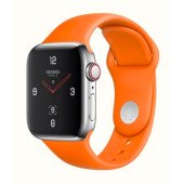 Apple Watch Series 4 Hermes GPS + LTE 40mm Stainless Case w. Orange Sport B. (MUFY2)