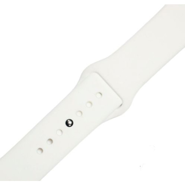 Ремінець-браслет для Apple Watch 38mm Silicone Band (white)