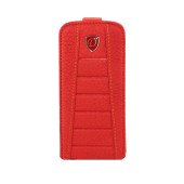Чехол Флип для iPhone 5/5S DICASE (Красный) (Кожа)