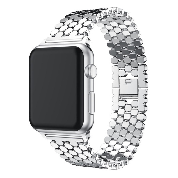 Ремешок-браслет для Apple Watch 42mm/44mm Honeycombs Metall (Silver)