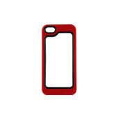 Чехол Накладка для iPhone 5/5S Waterproof (красный) (пластик)