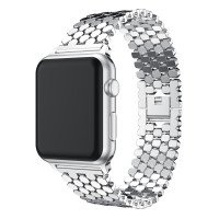 Ремінець-браслет для Apple Watch 42mm/44mm Honeycombs Metall (Silver)
