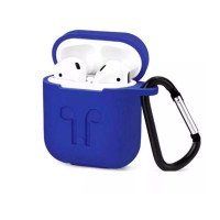 Чохол для AirPods Silicone Case with Logo and Carbine (royal blue)