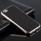 Чехол Накладка для iPhone 6  WUW Carbon Perfect Desing (Черный) (Пластик)