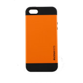 Чехол Накладка для iPhone 5/5S SGP ORIGINAL Slim Armor S (Оранжевый) (Пластик)