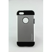 Чехол Накладка для iPhone 5/5S SGP ORIGINAL TOUGH ARMOR (Серебристый) (Пластик)