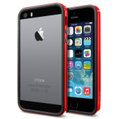 Бампер для iPhone 5/5S SGP Neo Hybrid EX (Красный) (Пластик)