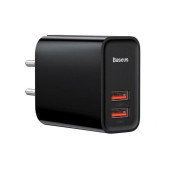Мережевий зарядний пристрій Baseus Speed Quick Charger 2USB/30W/QC/PD (Black)